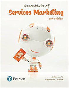 Essentials of Services Marketing 3rd Edition by Wirtz 9781292089959 (USED:ACCEPTABLE; shows wear) *104g