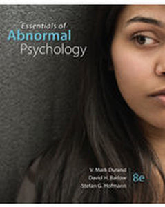 *PRE-ORDER, APPROX 4-6 BUSINESS DAYS* Essentials of Abnormal Psychology 8th edition by Mark Durand 9781337619370 *26d [ZZ]