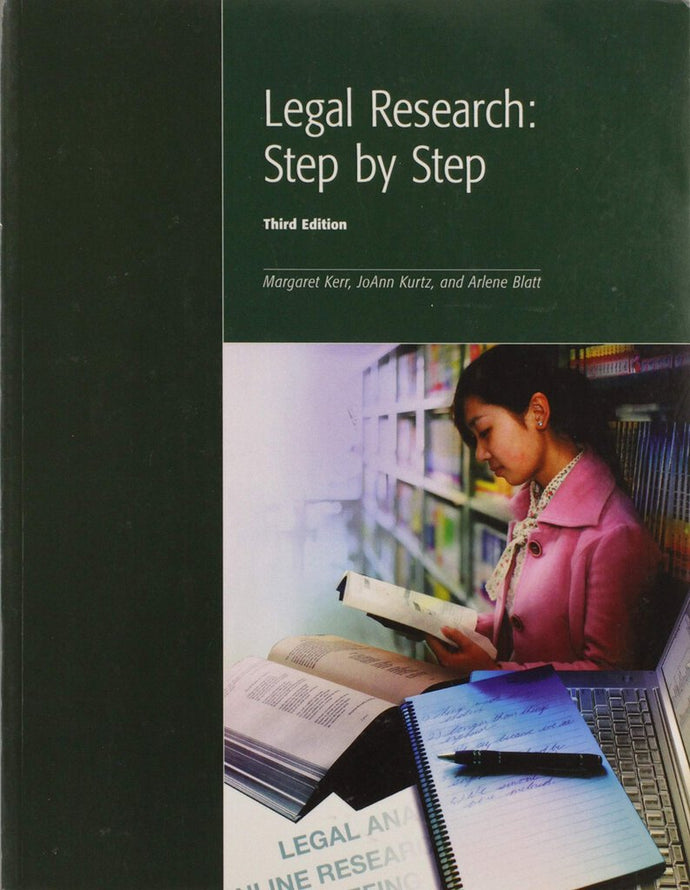 Legal research 3rd Edition by Margaret Helen Kerr 9781552393529 (USED:ACCEPTABLE; minor writing) *D17