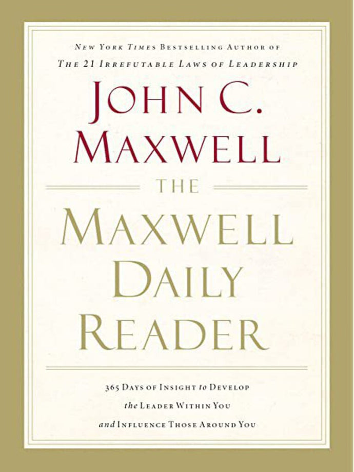 Maxwell Daily Reader by John C. Maxwell 9781400203390 (USED:GOOD) *D21