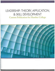 *PRE-ORDER, APPROX 10-14 BUSINESS DAYS* Leadership Theory Application Custom Humber by Robert Lussier and Christopher Achua 9780176668983 *78b