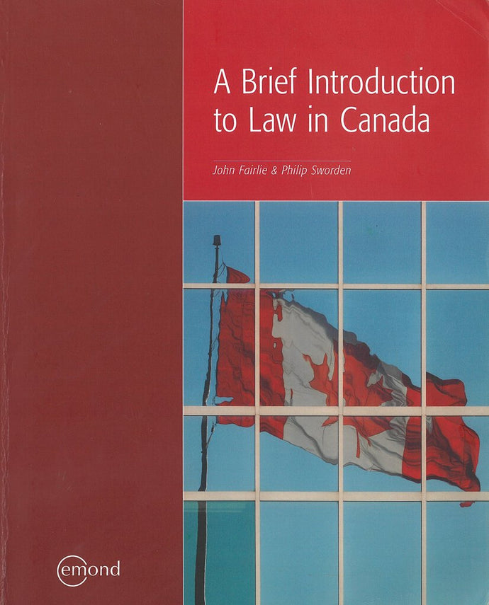 Brief Introduction to Law in Canada Fairlie 9781772552331 (USED:GOOD) *AVAILABLE FOR NEXT DAY PICK UP* *Z20