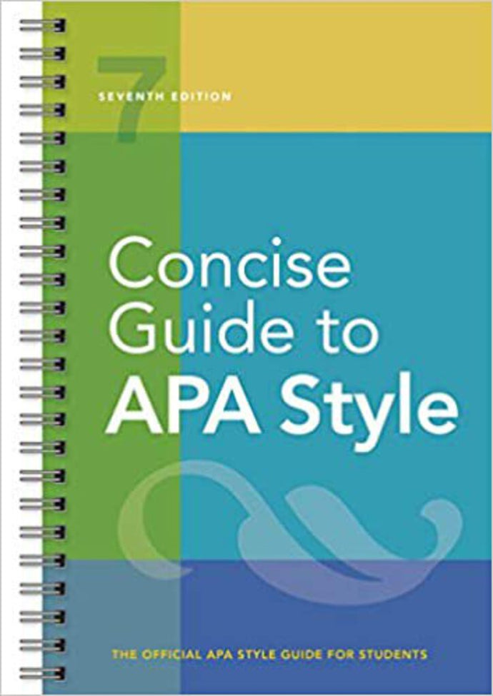 *PRE-ORDER, APPROX 2-3 BUSINESS DAYS* Concise Guide to APA Style 7th edition by American Psychological Association 9781433832734 *19d