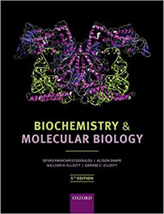 Biochemistry & Molecular Biology 5th Edition 2014 by Despo Papachristodoulou 9780199609499 (USED:Good; wear on back cover) *AVAILABLE FOR NEXT DAY PICK UP* *B33