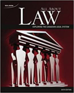 *PRE-ORDER ON DEMAND, APPROX 4-6 BUSINESS DAYS* All About Law 6th edition by Terry Murphy 9780176354831