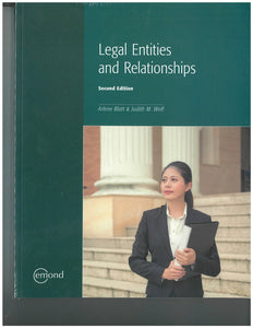 Legal Entities and Relationships 2nd Edition by Arlene Blatt 9781772556278 (USED:GOOD) *134e