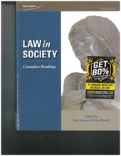 Load image into Gallery viewer, Law in Society 3rd Edition by Nick Larsen + Custom AHSS4060 by Nick Larsen PKG 9780176500207 (USED:GOOD) *9b
