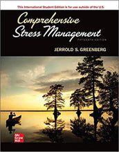 Load image into Gallery viewer, Comprehensive Stress Management 15th Edition by Jerrold S. Greenberg LOOSELEAF 9781260835083 *116a
