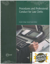 Load image into Gallery viewer, Procedures and Professional Conduct for Law Clerks 2nd edition Custom REVISED 9781772557077 *t5 [ZZ]
