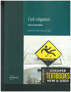 Civil Litigation 4th Edition REVISED by Laurence M. Olivo 9781774621882 *144g [ZZ]