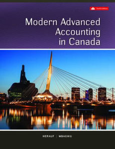 *PRE-ORDER, APPROX 7-10 BUSINESS DAYS* Modern Advanced Accounting in Canada 10th edition +Connect by Herauf PKG 9781265161637 *120f [ZZ]