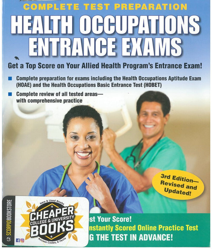 Health Occupations Entrance Exams 3rd Edition by Learning Express 9781576859223 (USED:GOOD;some highlight and marking) *63a