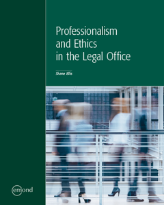 Professionalism and Ethics in the Legal Office Shane Ellis 9781774620953 (USED:VERYGOOD) *134e [ZZ]