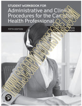 Load image into Gallery viewer, Administrative and Clinical Procedures for the Canadian Health Professional 5th edition + Student Workbook by Thompson PKG 9780137506835 *101g [ZZ]
