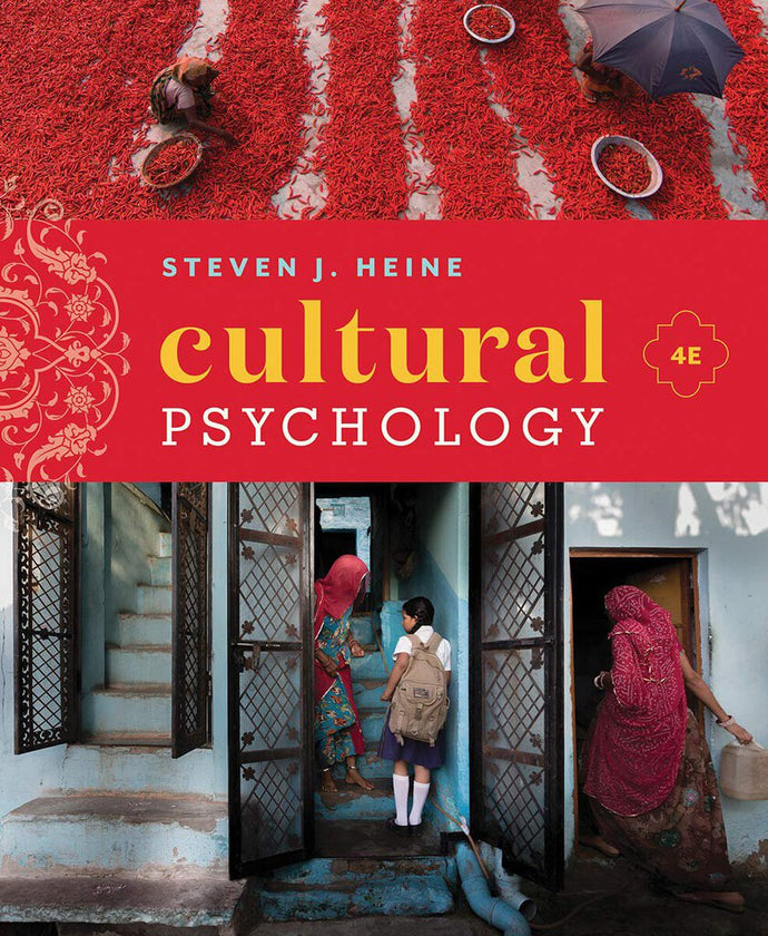 *PRE-ORDER, APPROX 2-3 BUSINESS DAYS* Cultural Psychology 4th Edition by Steven J. Heine 9780393644692 *68g