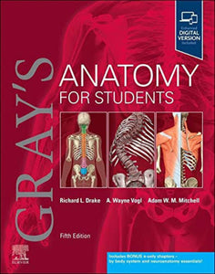 *PRE-ORDER, APPROX 2-4 BUSINESS DAYS* Gray's Anatomy for Students 5th Edition by Richard L. Drake 9780323934237 *47c