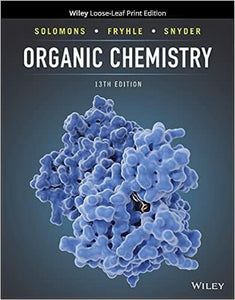 Organic Chemistry 13th Edition by T. W. Graham Solomons 9781119768197 *110g *SAN