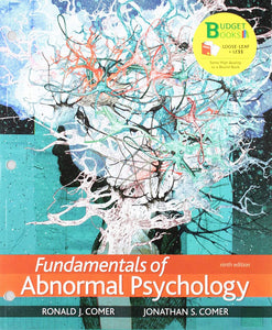 Fundamentals of Abnormal Psychology 9th Edition by Ronald J. Comer LOOSELEAF 9781319172527 (USED:VERYGOOD; unbinded) *16d