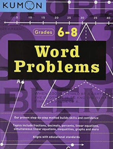 Word Problems Grade 6-8 by Kumon 9781941082720 (USED:VERYGOOD) *139f [ZZ]