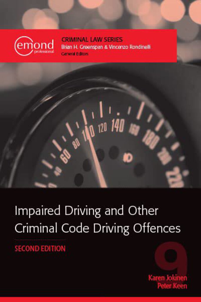 Impaired Driving and Other Criminal Code Driving Offences 2nd Edition 9781774623701 (USED:VERYGOOD) *FR12 [ZZ]