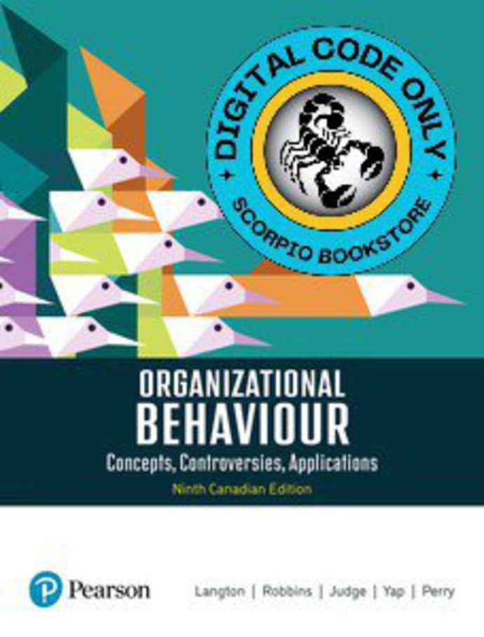 Revel for Organizational Behaviour Concepts, Controversies, Applications 9th edition by Langton DIGITAL ACCESS CODE ONLY 9780136621560 *FINAL SALE* *COURSE LINK FROM PROFESSOR REQUIRED*