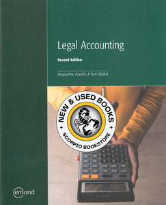 Legal Accounting 2nd Edition by Jacqueline Asselin 9781772554045 (USED:VERYGOOD) *142g [ZZ]