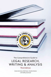 The Comprehensive Guide to Legal Research, Writing & Analysis 3rd edition by Moira McCarney 9781772555356 (USED:VERYGOOD) *142h