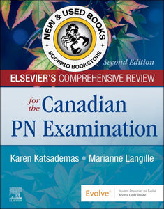 Elsevier's Comprehensive Review for the Canadian PN Examination 2nd edition by Karen Katsademas 9780323872669 *62g [ZZ]