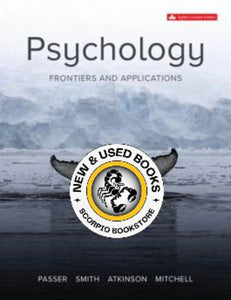 Psychology Frontiers and Applications 8th Edition by Michael Passer 9781264851577 (USED:VERYGOOD) *127a