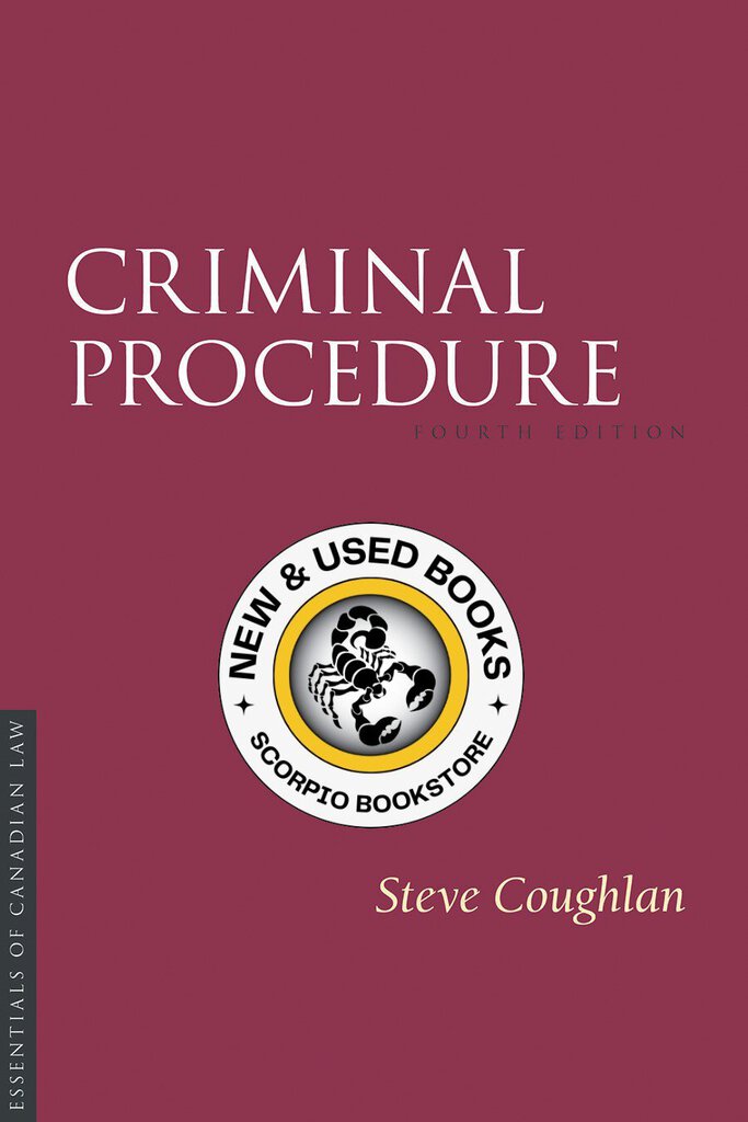 Criminal Procedure 4th edition by Coughlan 9781552215432 *FINAL SALE* *85b [ZZ]