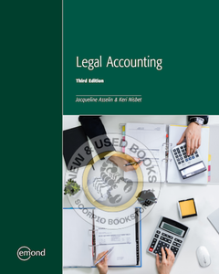 Legal Accounting 3rd Edition by Jacqueline Asselin 9781774624159 *142g [ZZ]