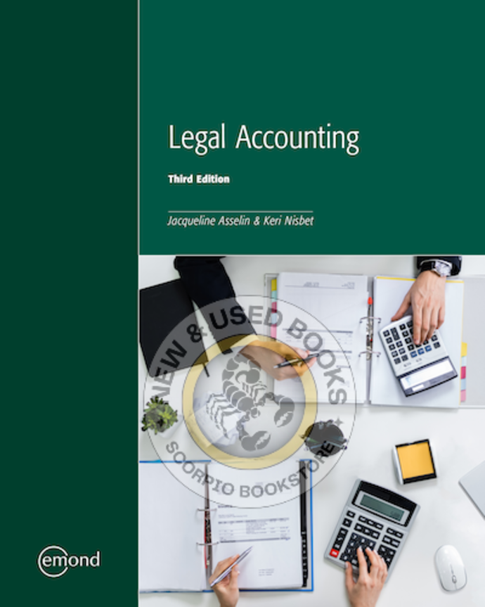 Legal Accounting 3rd Edition by Jacqueline Asselin 9781774624159 *142g [ZZ] *SAN