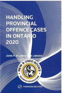 Handling Provincial Offence Cases in Ontario 2020 by Allen 9780779893164 (USED:VERYGOOD; very minor highlights) *81e [ZZ]