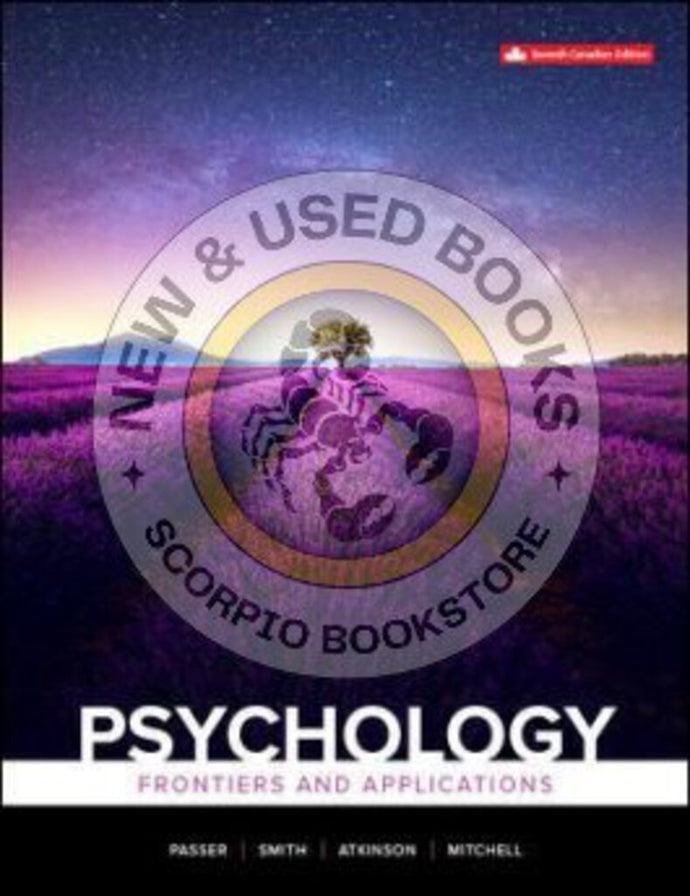 Psychology Frontiers and Applications 7th edition by Passer 9781260065787 (USED:VERYGOOD) *AVAILABLE FOR NEXT DAY PICK UP* *e300