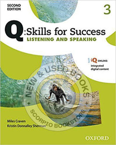 Q Listening and Speaking Level 3 by Miles Craven 9780194819046 (USED:GOOD; may contain writing) *AVAILABLE FOR NEXT DAY PICK UP* *Z43 [ZZ]