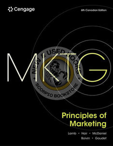 Principles of Marketing MKTG 6th Edition by Charles W. Lamb 9781778410390 *22a