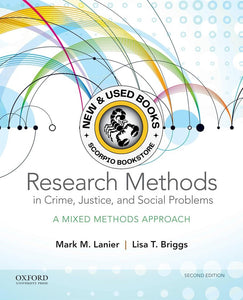 Research Methods in Crime, Justice, and Social Problems by Mark M. Lanier 9780190694432 (USED:VERYGOOD) *AVAILABLE FOR NEXT DAY PICK UP* *T76 *TBC [ZZ]