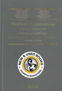 Business Organizations 2nd Edition by Robert Yalden 9781772552171 *130g *SAN [ZZ]