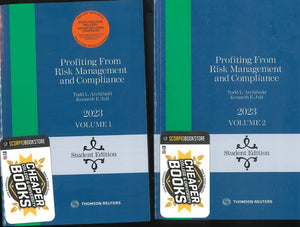 *PRE-ORDER, APPROX 4-6 BUSINESS DAYS* Profiting From Risk Management And Compliance 2023 Volume 1 + Volume 2 + Proview by Archibald STUDENT EDITION 9781668713532 *86d *FINAL SALE*