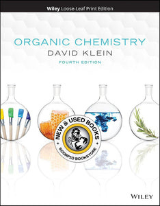 Organic Chemistry 4th Edition by David R. Klein LOOSELEAF 9781119659594 *108h