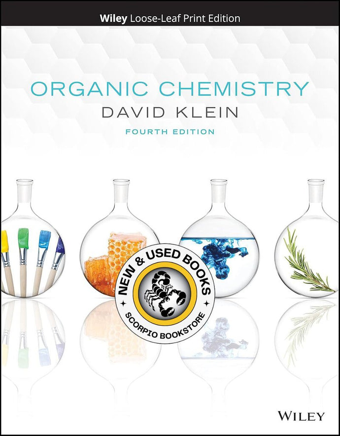 Organic Chemistry 4th Edition by David R. Klein LOOSELEAF 9781119659594 *108h