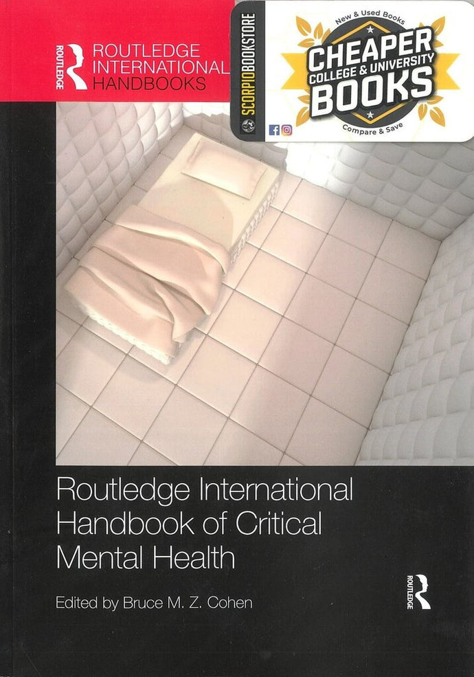 Routledge International Handbook of Critical Mental Health by Bruce Cohen 9780367229665 *77g