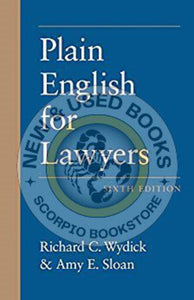 Plain English for Lawyers 6th Edition by Richard C. Wydick 9781531006990 (USED:LIKENEW) *69d