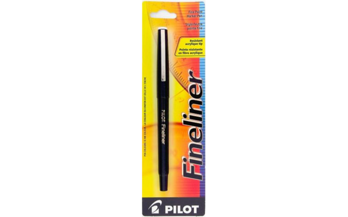 Fineliner Felt Tip Permanent Marker Black Ink