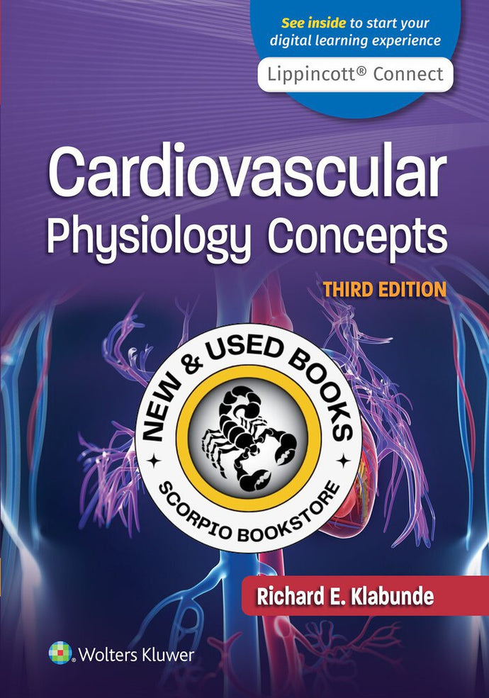 *PRE-ORDER, APPROX 2-3 BUSINESS DAYS* Cardiovascular Physiology Concepts 3rd edition by Klabunde 9781975150075