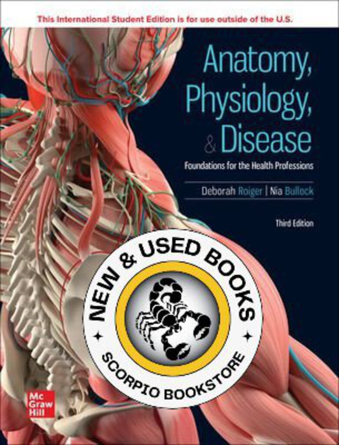 Anatomy Physiology & Disease 3rd Edition + Connect by Deborah Roiger 9781265492519 *123h