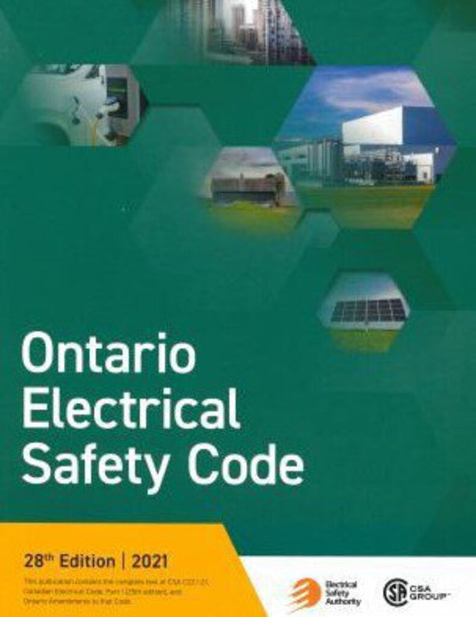 *PRE-ORDER, APPROX 4-6 BUSINESS DAYS* Ontario Electrical Safety Code (OESC) 28th Edition - 2021 *FINAL SALE*