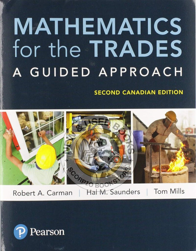 *PRE-ORDER, APPROX 4-6 BUSINESS DAYS* Mathematics for the Trades 2nd Edition by Robert Carman 9780134492360