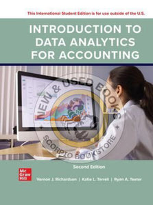 Introduction to Data Analytics for Accounting 2nd Edition + Connect by Vernon Richardson 9781265330934 *115f