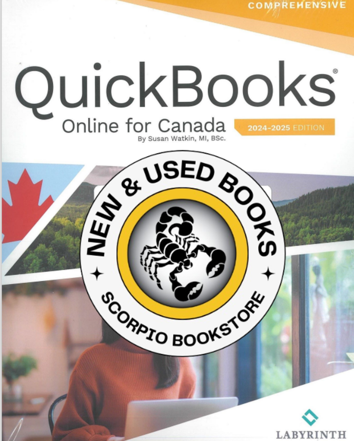 QuickBooks Online for Canada Comprehensive, Academic Year 2024-2025 +eLab by Watkin 9781640615564 *60a *FINAL SALE*